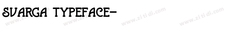 svarga typeface字体转换